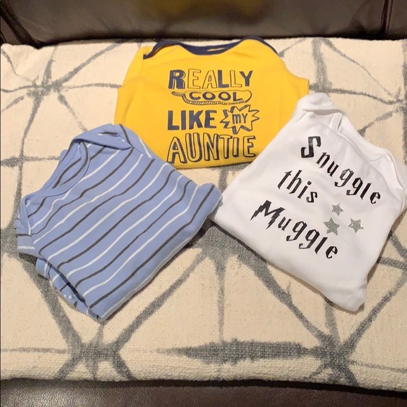 Carter's Other - 3 Carter’s onesies SZ 6 mons.